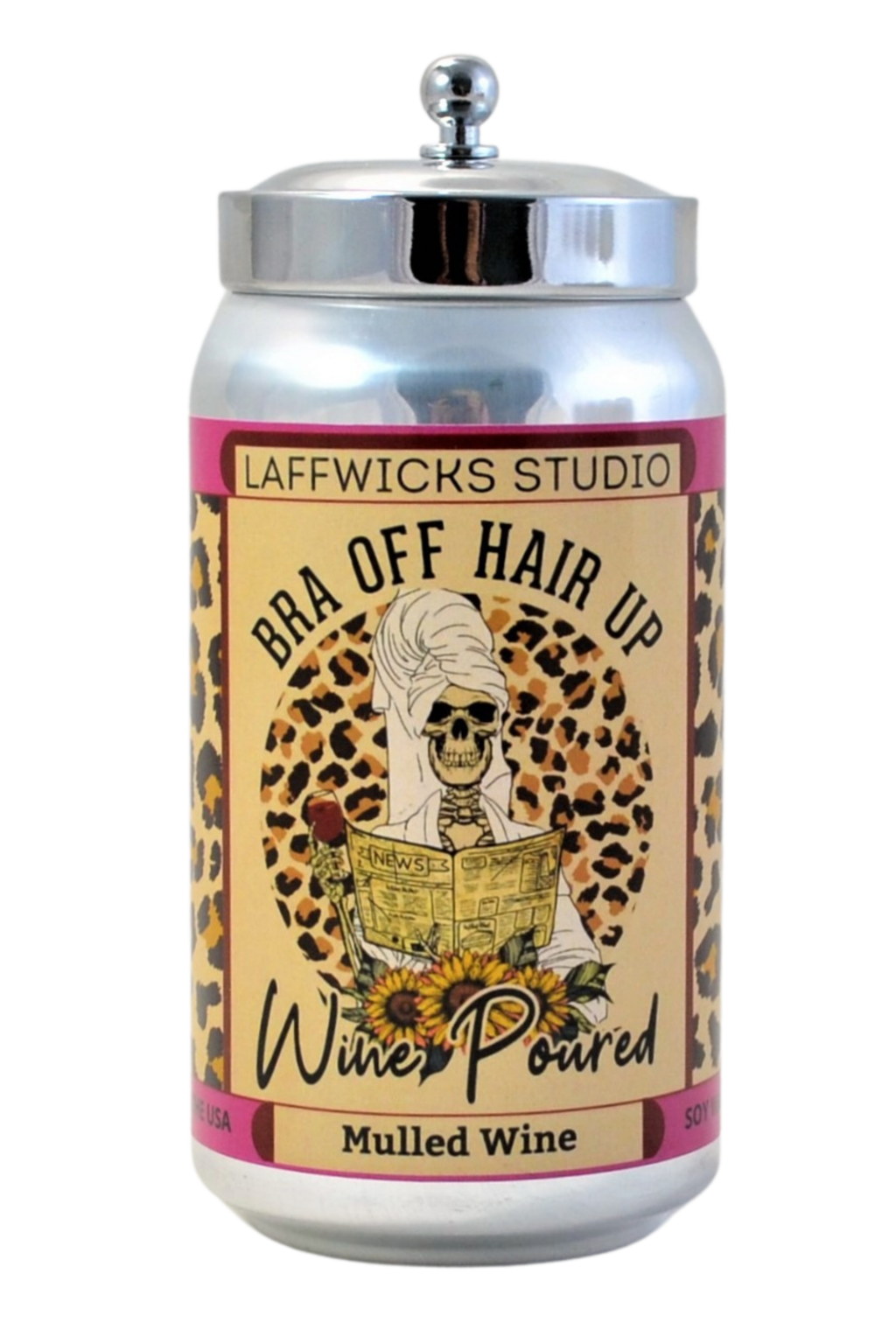 Bra Off Hair Up Soy Candle, Mulled Wine Scent