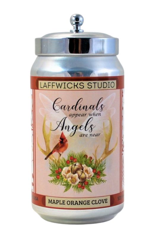 Cardinals Appear Soy Candle, Maple Orange Clove Scent