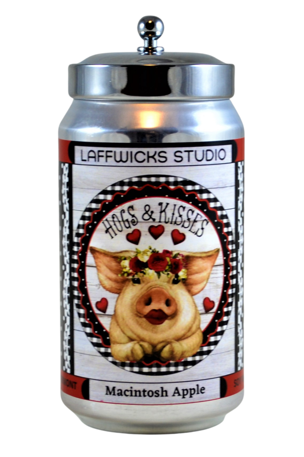 Hogs & Kisses Pig Soy Candle, Macintosh Apple Scent