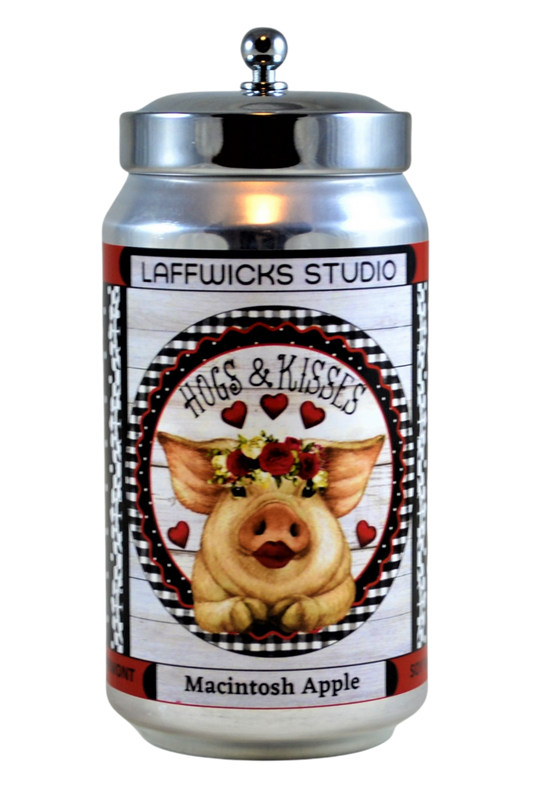 Hogs & Kisses Pig Soy Candle, Macintosh Apple Scent