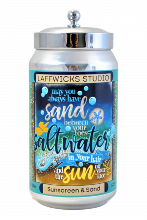 Sand, Saltwater, Sun Soy Candle, Sunscreen & Sand Scent