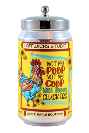 Not Today Cluckers Soy Candle, Apple Maple Bourbon Scent